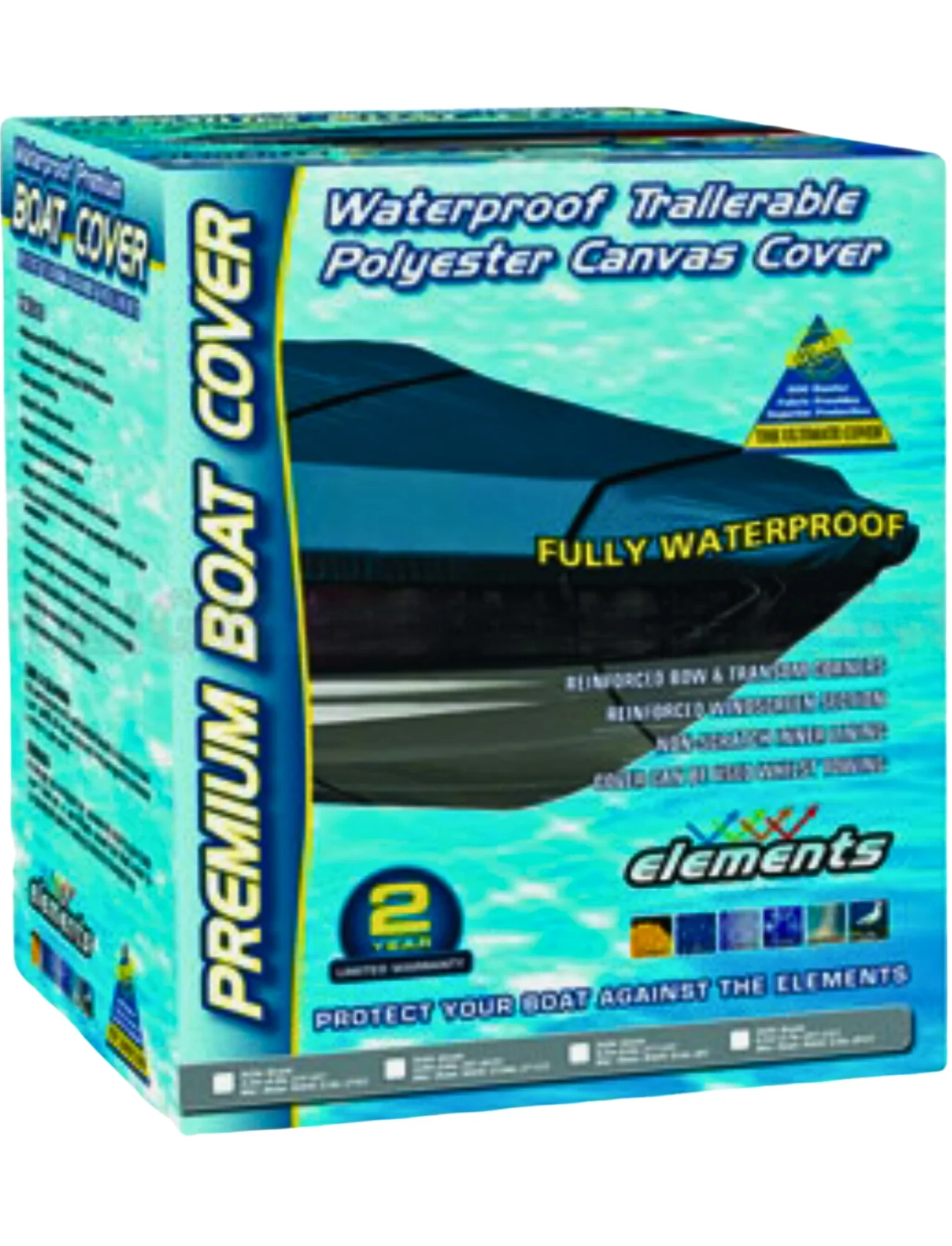 Boat Cover Canvas fits 4.3m - 4.8m - Image 2
