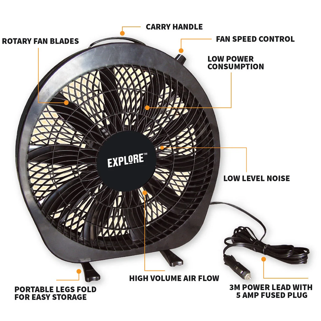 12V Caravan Fan - Image 2